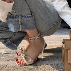 Rhinestone Bow Heels (Women’s 5.5)